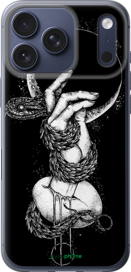 Силиконовый чехол Змея в руке для Apple iPhone 17 PRO - 4149u-4030 изображение 