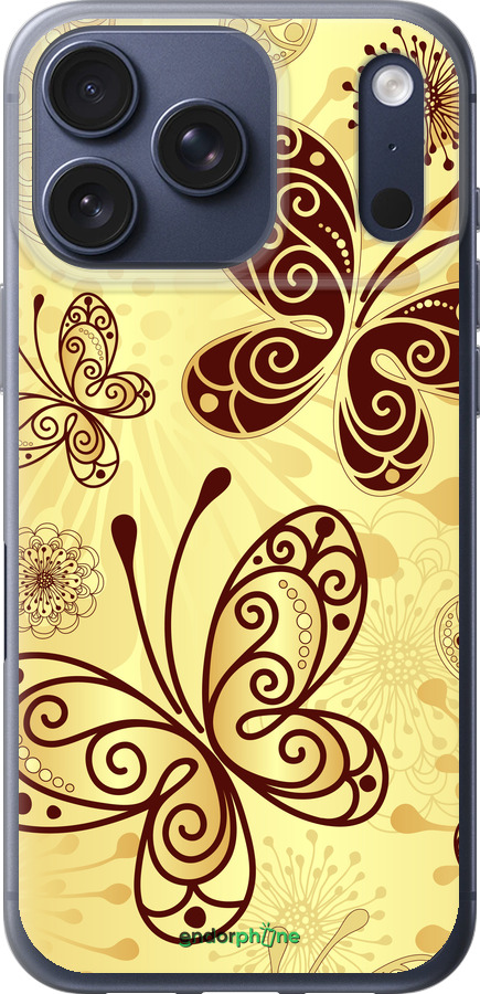 Силиконовый чехол Красивые бабочки для Apple iPhone 17 PRO - 4170u-4030 изображение 