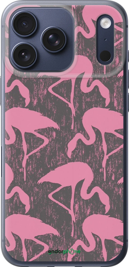 Силиконовый чехол Vintage-Flamingos для Apple iPhone 17 PRO - 4171u-4030 изображение 