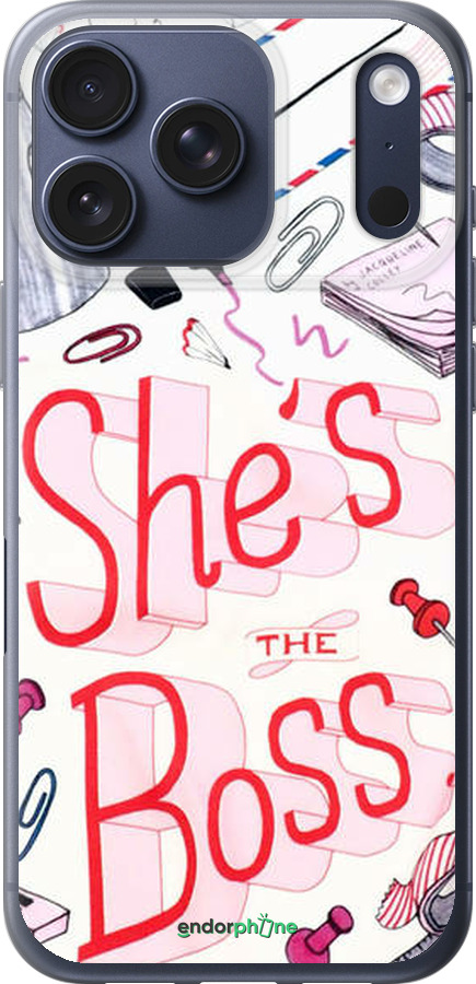 Силиконовый чехол she's the  boss для Apple iPhone 17 PRO - 4254u-4030 изображение 