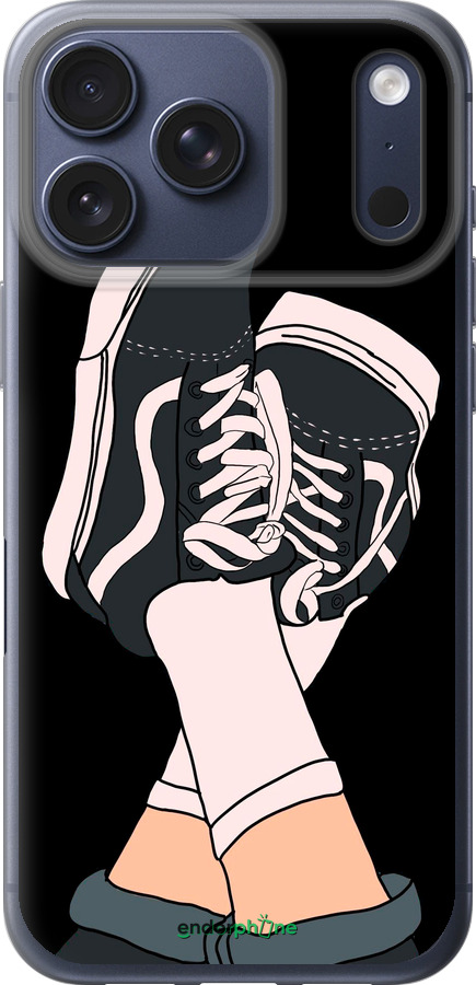 Силиконовый чехол Кеды для Apple iPhone 17 PRO - 4265u-4030 изображение 