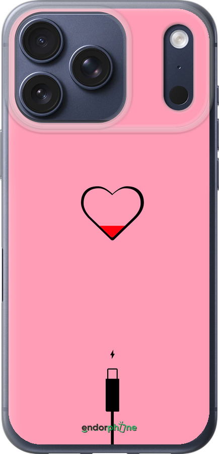 Силиконовый чехол Подзарядка сердца1 для Apple iPhone 17 PRO - 4275u-4030 изображение 