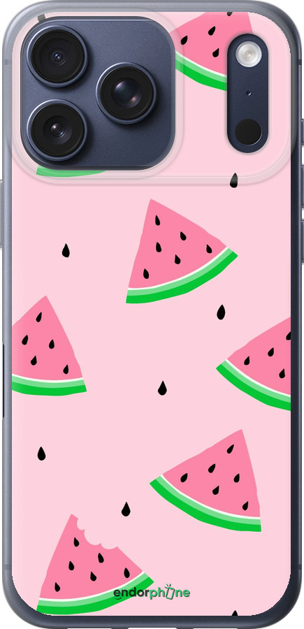 Силиконовый чехол Розовый арбуз для Apple iPhone 17 PRO - 4314u-4030 изображение 
