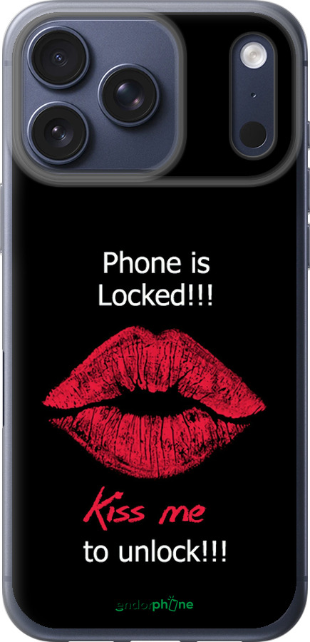 Силиконовый чехол Разблокируй-поцелуй для Apple iPhone 17 PRO - 4372u-4030 изображение 