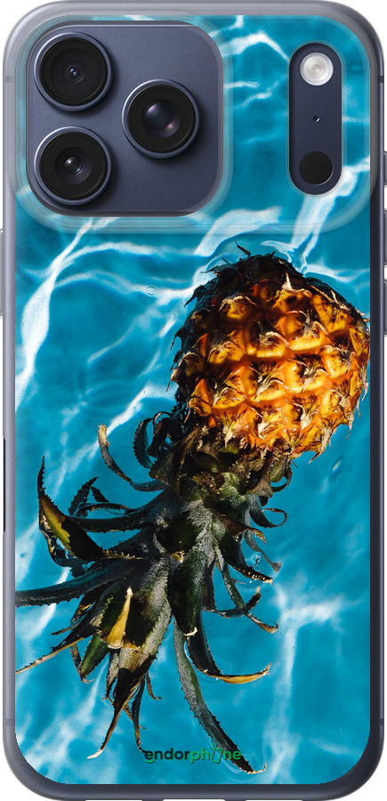 Силиконовый чехол Ананас на воде для Apple iPhone 17 PRO - 4384u-4030 изображение 