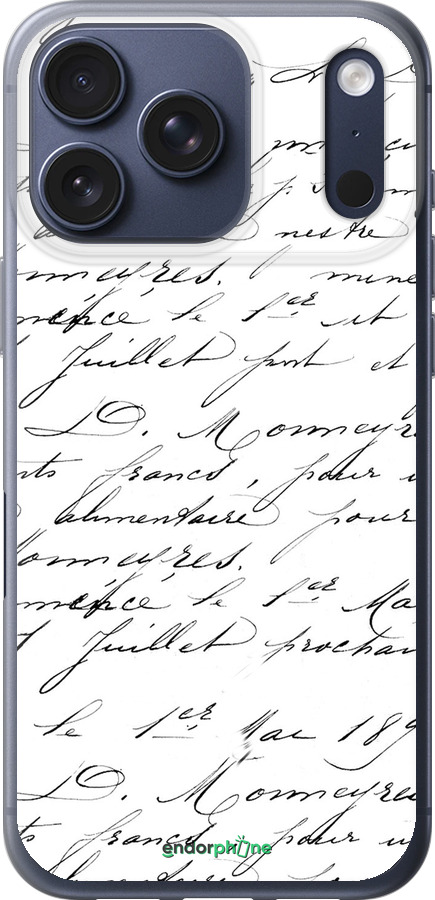 Силиконовый чехол Прописной шрифт для Apple iPhone 17 PRO - 4475u-4030 изображение 