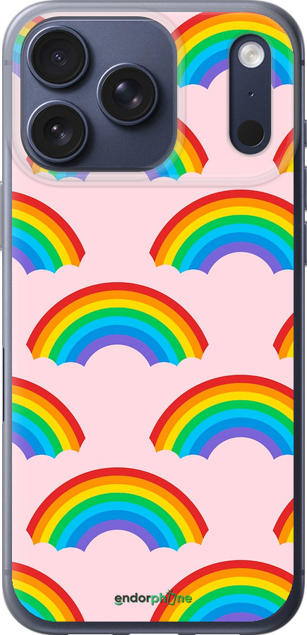 Силиконовый чехол Rainbows для Apple iPhone 17 PRO - 4478u-4030 изображение 