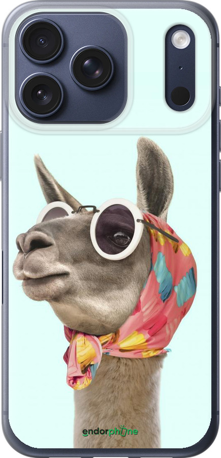 Силиконовый чехол Модная лама для Apple iPhone 17 PRO - 4479u-4030 изображение 