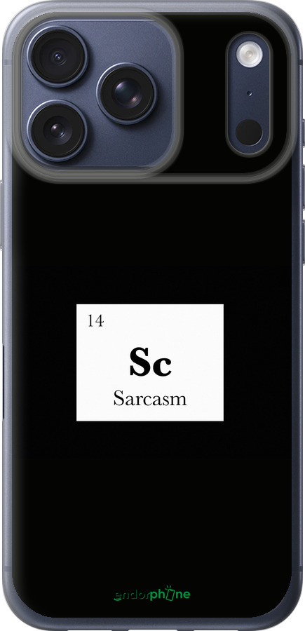 Силіконовий чехол Сарказм для Apple iPhone 17 PRO - 4501u-4030 изображение 