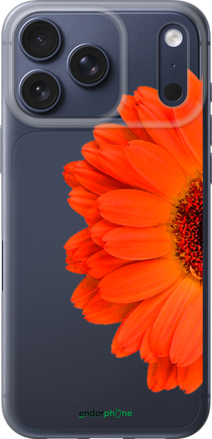 Силиконовый чехол Гербера 1 для Apple iPhone 17 PRO - 4534u-4030 изображение 