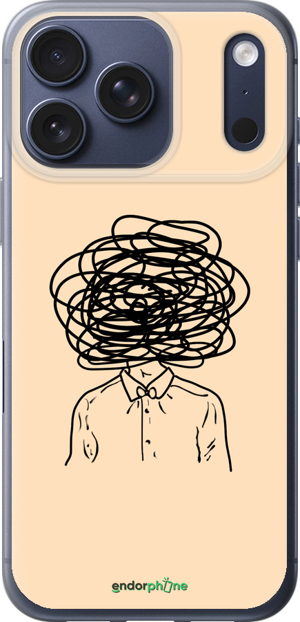 Силиконовый чехол Мысли для Apple iPhone 17 PRO - 4568u-4030 изображение 