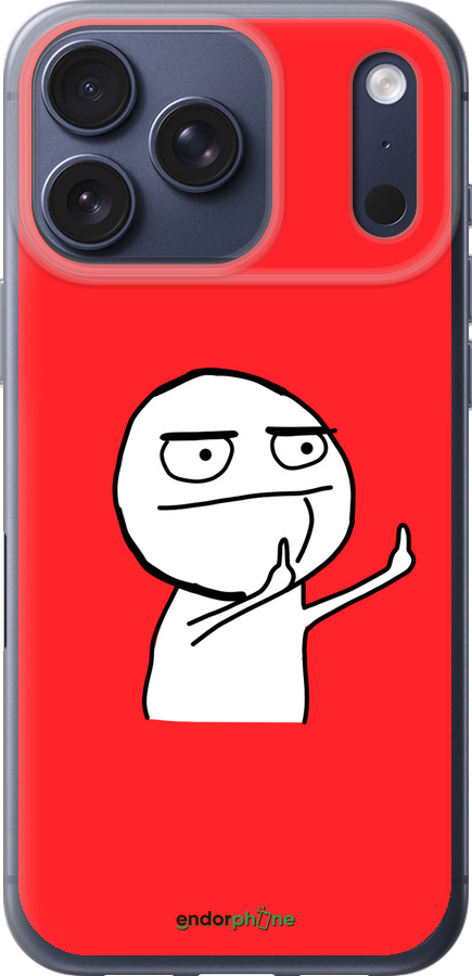 Силиконовый чехол Мем для Apple iPhone 17 PRO - 4578u-4030 изображение 