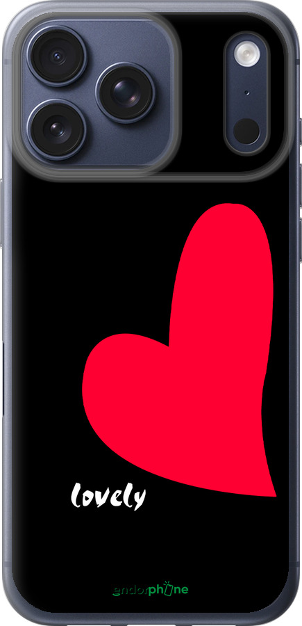 Силиконовый чехол Lovely для Apple iPhone 17 PRO - 4580u-4030 изображение 