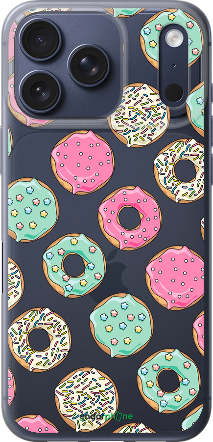 Силиконовый чехол Пончики 1 для Apple iPhone 17 PRO - 4657u-4030 изображение 