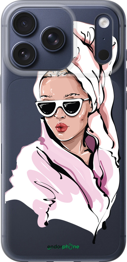 Силиконовый чехол Девушка в очках 2 для Apple iPhone 17 PRO - 4714u-4030 изображение 