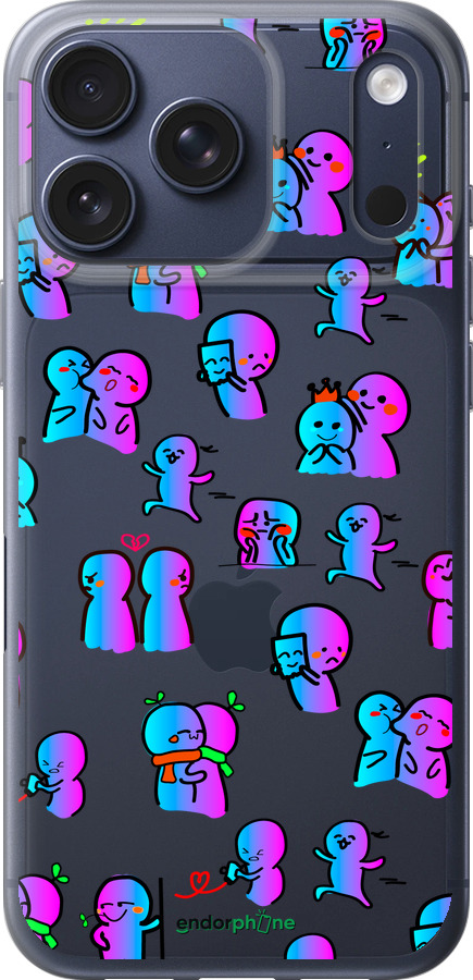 Силиконовый чехол Эмоции для Apple iPhone 17 PRO - 4736u-4030 изображение 