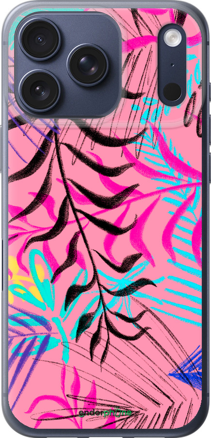 Силиконовый чехол Растительный узор 2 для Apple iPhone 17 PRO - 4740u-4030 изображение 