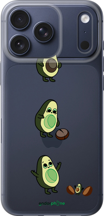 Силиконовый чехол Авокадо 1 для Apple iPhone 17 PRO - 4857u-4030 изображение 