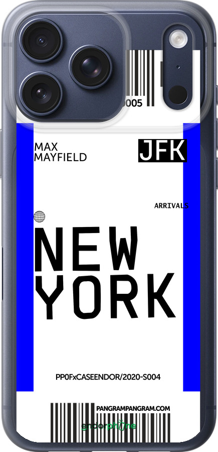 Силіконовий чехол New York для Apple iPhone 17 PRO - 4861u-4030 изображение 