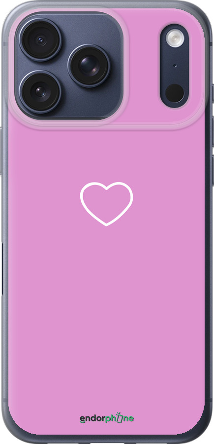 Силиконовый чехол Сердце 2 для Apple iPhone 17 PRO - 4863u-4030 изображение 