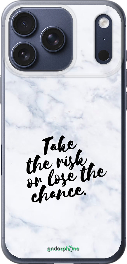 Силиконовый чехол Рискнуть или потерять шанс для Apple iPhone 17 PRO - 4866u-4030 изображение 