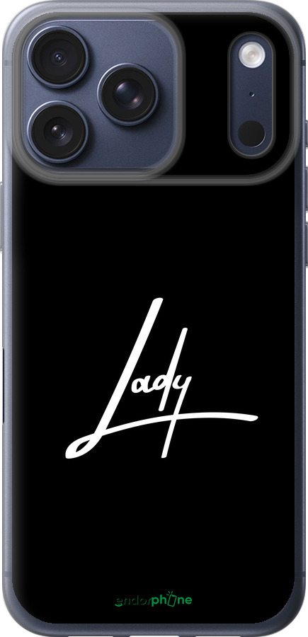 Силиконовый чехол Lady 2 для Apple iPhone 17 PRO - 4867u-4030 изображение 