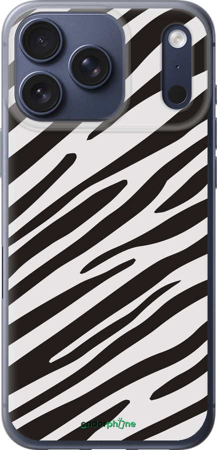 Силиконовый чехол Классическая зебра для Apple iPhone 17 PRO - 4874u-4030 изображение 
