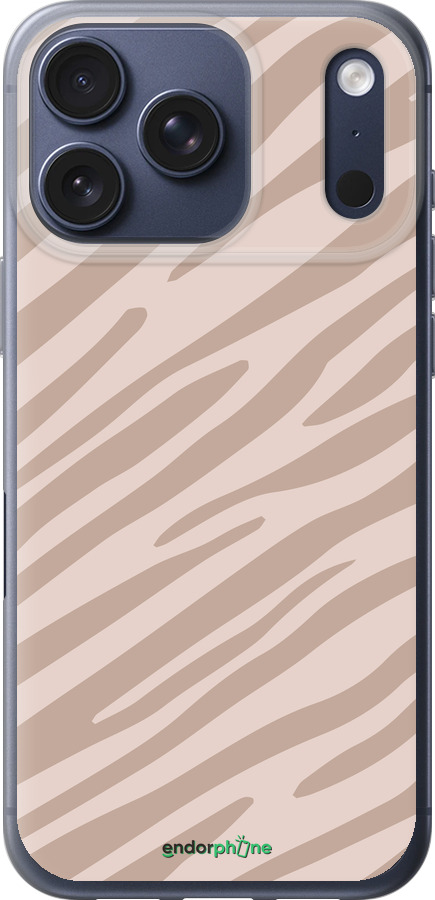 Силиконовый чехол Зебра беж для Apple iPhone 17 PRO - 4875u-4030 изображение 