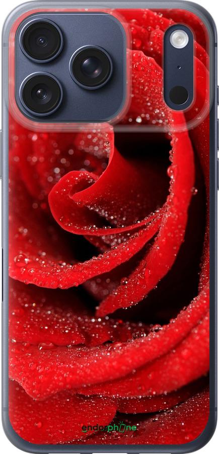 Силиконовый чехол Красная роза для Apple iPhone 17 PRO - 529u-4030 изображение 