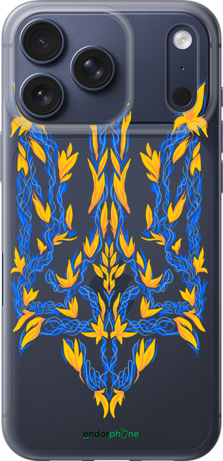 Силиконовый чехол Герб Украины v3 для Apple iPhone 17 PRO - 5313u-4030 изображение 