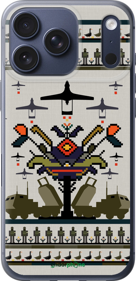 Силиконовый чехол Вышиванка UA для Apple iPhone 17 PRO - 5446u-4030 изображение 