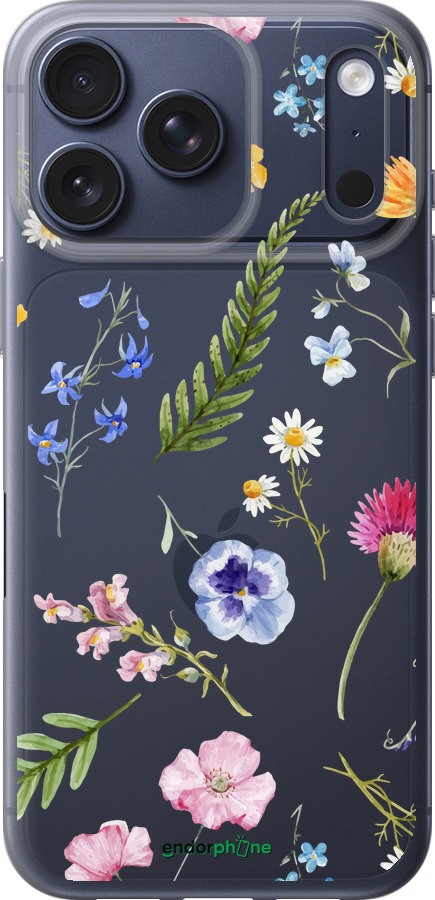 Силиконовый чехол Цветочный фон v2 для Apple iPhone 17 PRO - 5472u-4030 изображение 