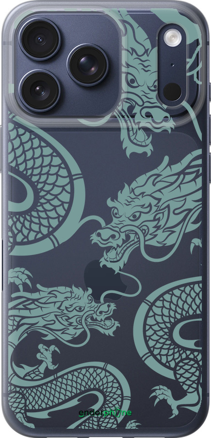 Силиконовый чехол Дракон для Apple iPhone 17 PRO - 5476u-4030 изображение 