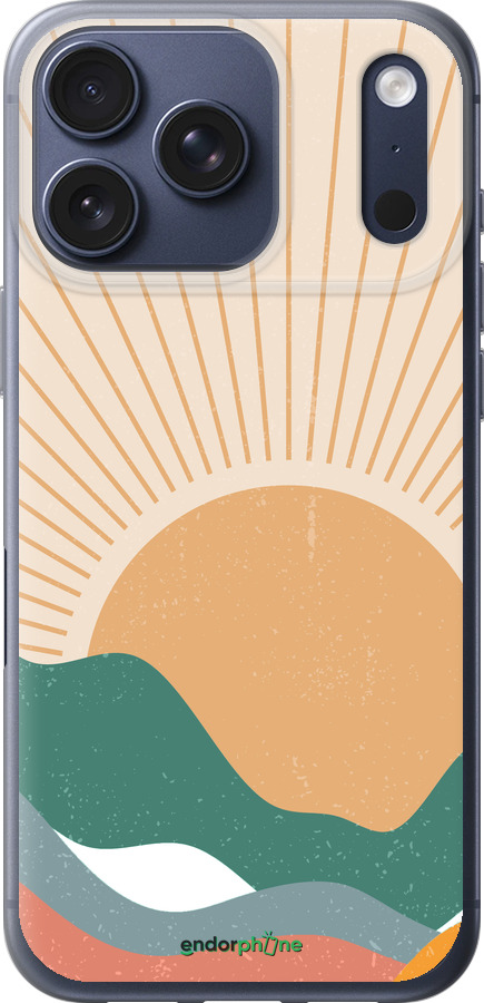 Силиконовый чехол Горы и солнце v2 для Apple iPhone 17 PRO - 5488u-4030 изображение 