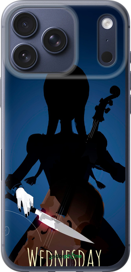 Силиконовый чехол Wednesday для Apple iPhone 17 PRO - 5515u-4030 изображение 