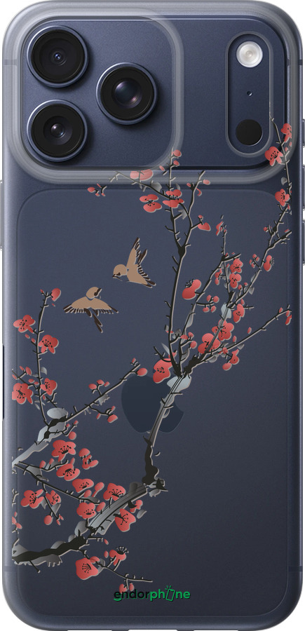 Силиконовый чехол Сакура v2 для Apple iPhone 17 PRO - 5538u-4030 изображение 