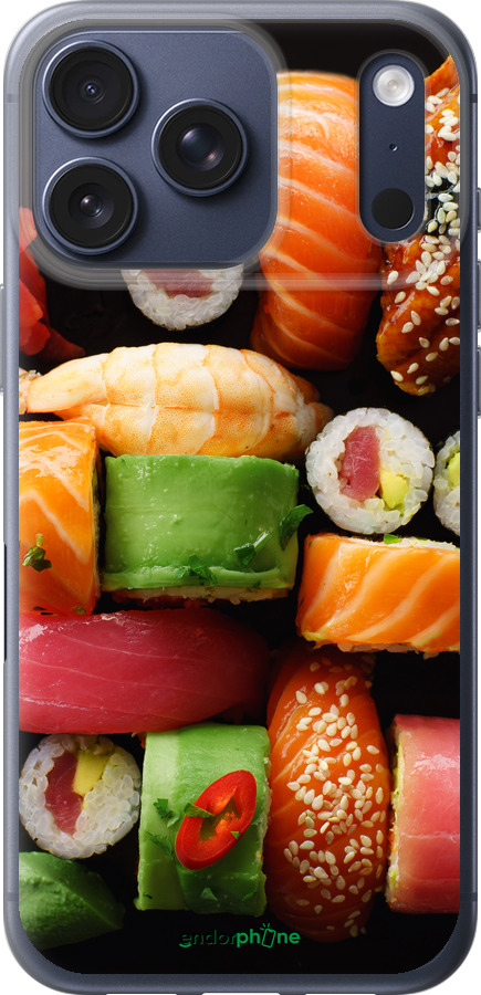 Силиконовый чехол Суши v2 для Apple iPhone 17 PRO - 5539u-4030 изображение 