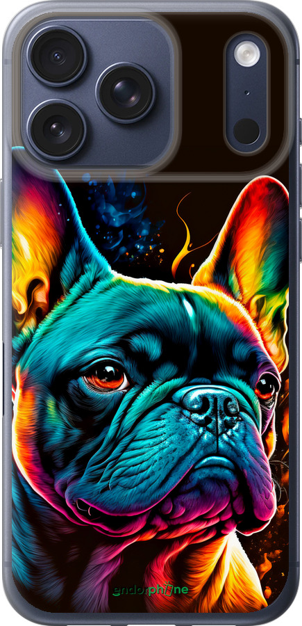 Силиконовый чехол Яркий бульдог для Apple iPhone 17 PRO - 5547u-4030 изображение 