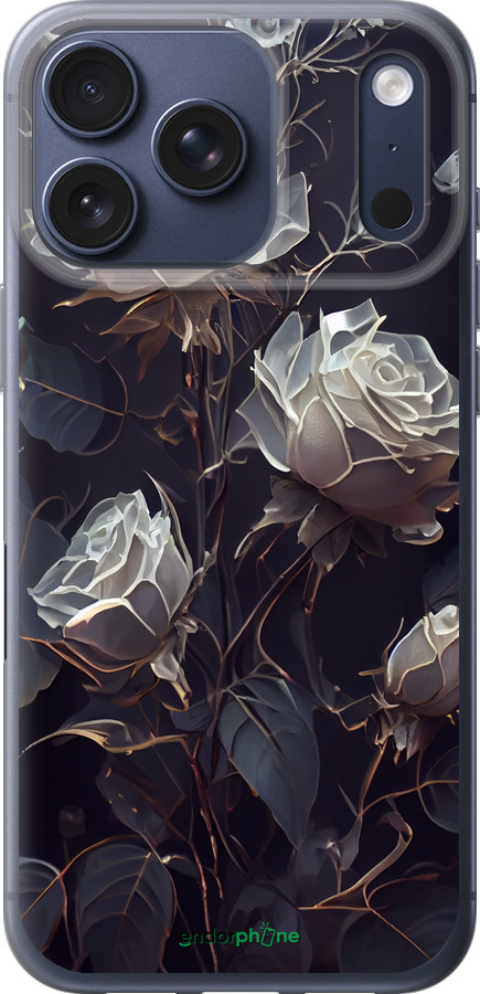 Силіконовий чехол Троянди 2 для Apple iPhone 17 PRO - 5550u-4030 изображение 