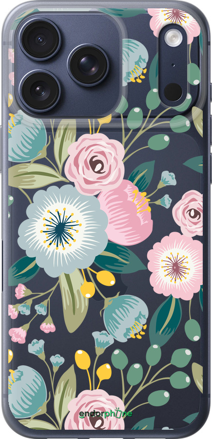 Силиконовый чехол Цветочные обои v2 для Apple iPhone 17 PRO - 5602u-4030 изображение 