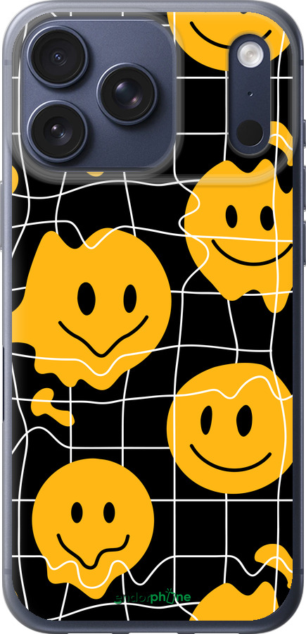 Силиконовый чехол Смайлы v3 для Apple iPhone 17 PRO - 5623u-4030 изображение 
