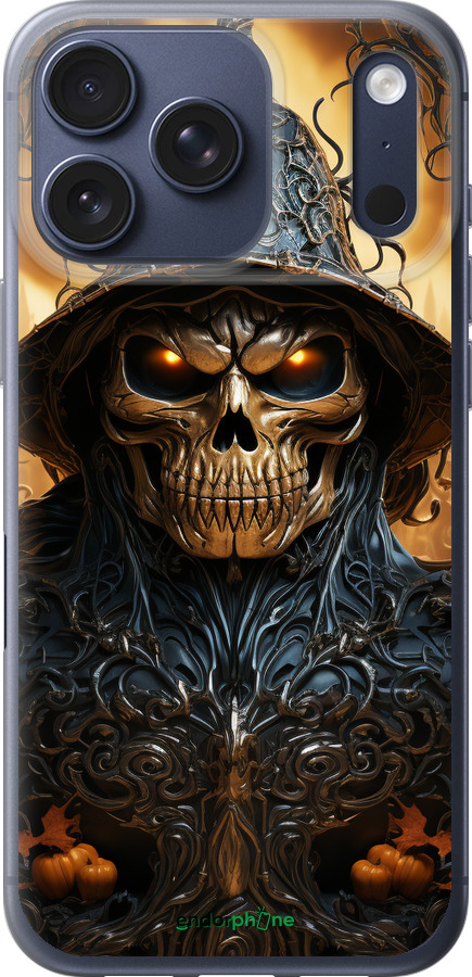 Силіконовий чехол Череп 2 для Apple iPhone 17 PRO - 5652u-4030 изображение 