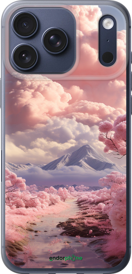 Силиконовый чехол Розовые облака для Apple iPhone 17 PRO - 5660u-4030 изображение 