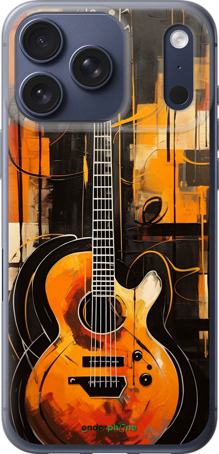 Силиконовый чехол Чехол для телефона Оранжевая Гитара для Apple iPhone 17 PRO - 5934u-4030 изображение 