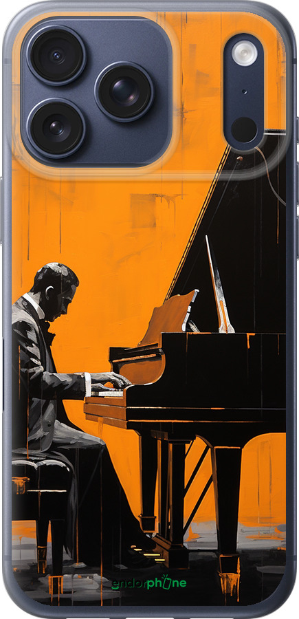 Силиконовый чехол Чехол для телефона Мужчина за Роялем для Apple iPhone 17 PRO - 5938u-4030 изображение 