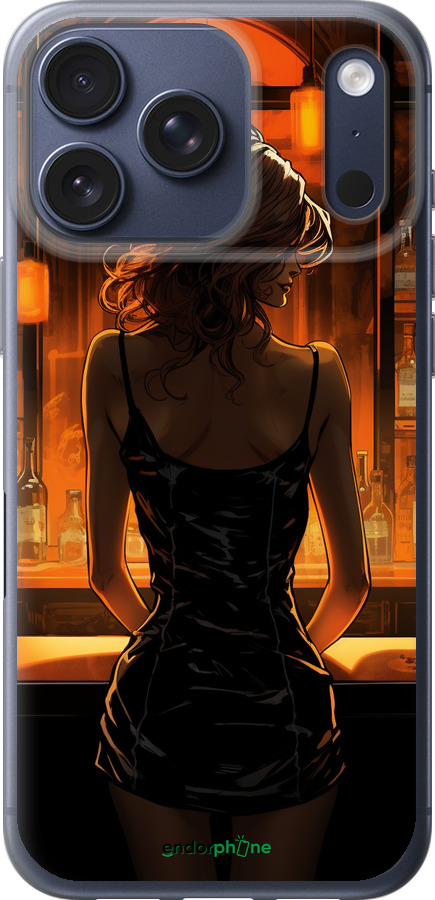 Силиконовый чехол Чехол для телефона Девушка в баре для Apple iPhone 17 PRO - 5947u-4030 изображение 