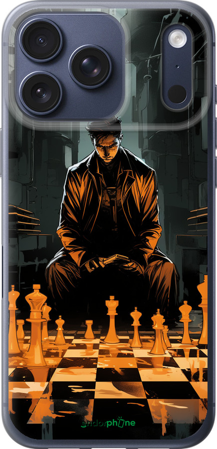Силиконовый чехол Шахматы для Apple iPhone 17 PRO - 5951u-4030 изображение 
