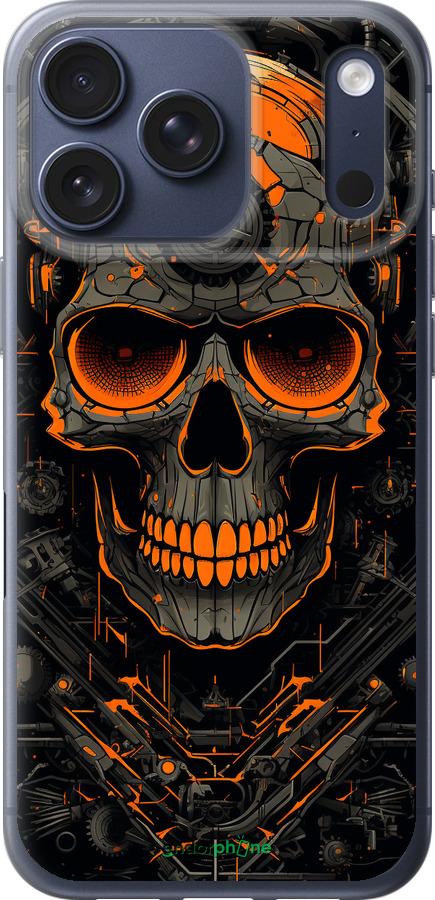 Силиконовый чехол Череп для Apple iPhone 17 PRO - 5952u-4030 изображение 