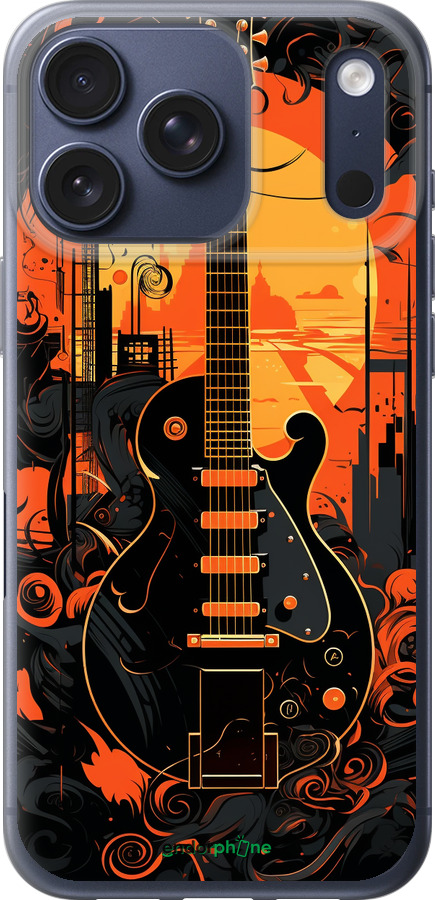 Силиконовый чехол Гитара для Apple iPhone 17 PRO - 5957u-4030 изображение 