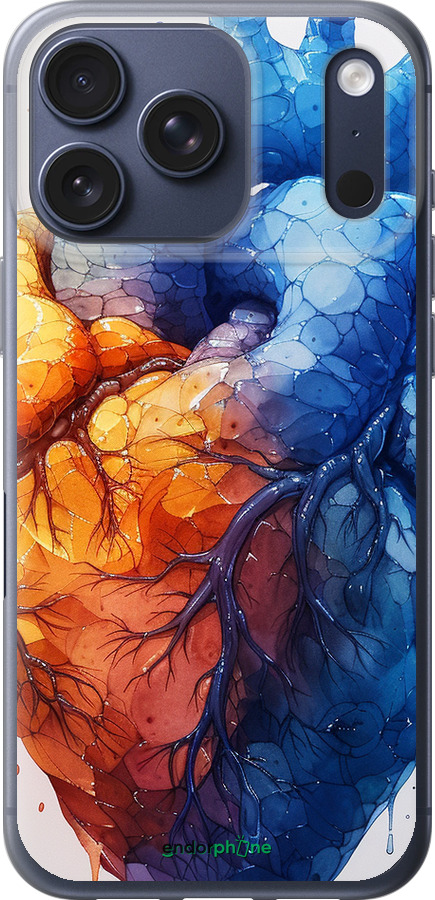 Силиконовый чехол Арт-сердце для Apple iPhone 17 PRO - 6034u-4030 изображение 